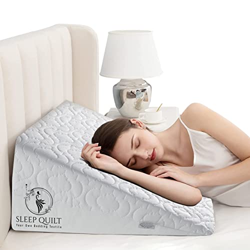 Sleep Quilt Almohada de cuña ortopédica de espuma – Fabricado en el Reino Unido – Almohada de...