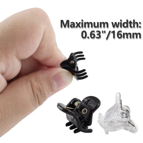 Pinzas pequeñas BokWin, claras y negro brillante, 24 pzas miniatura 2
