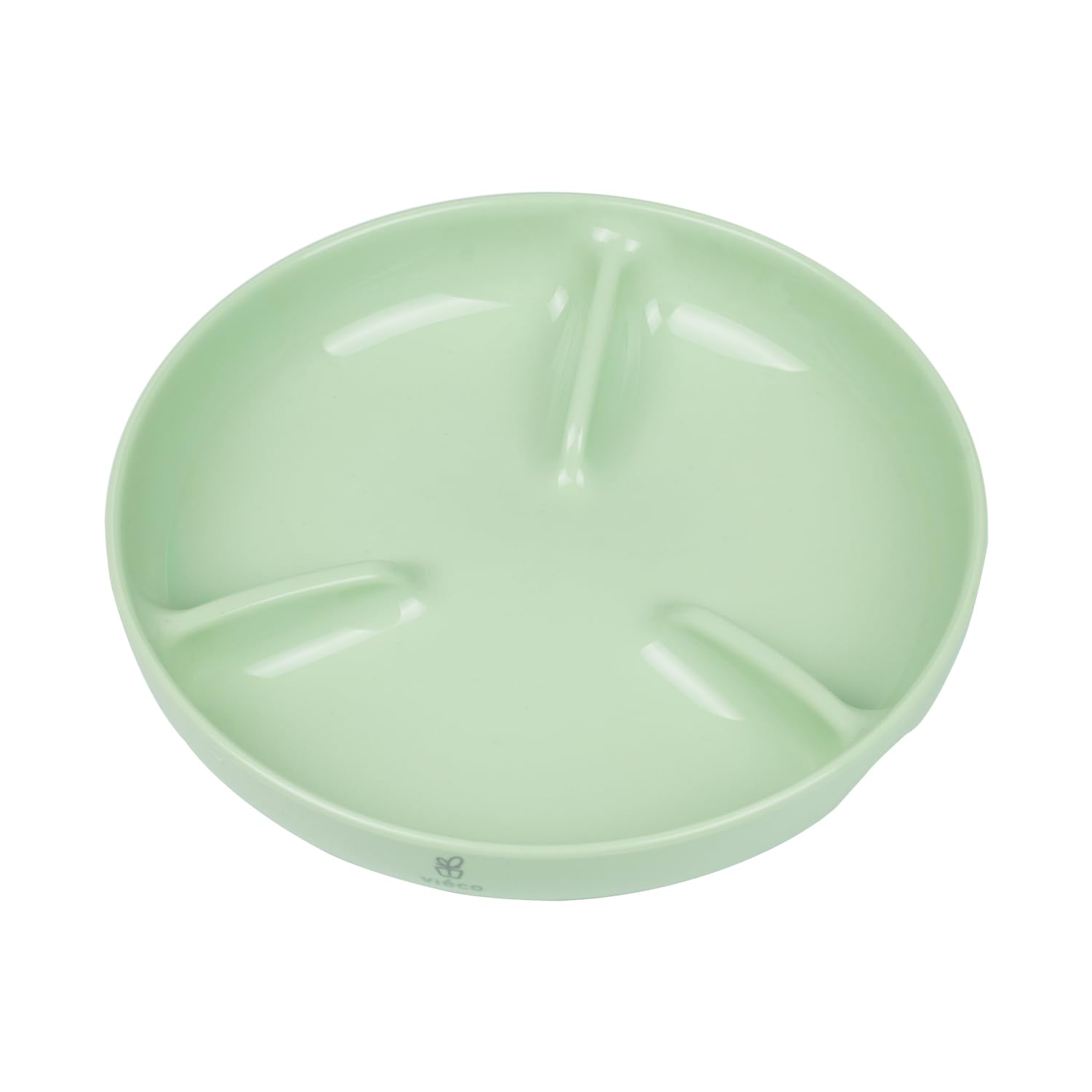 Plant-Based Divided Plates for Toddlers (Sage Green)