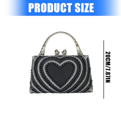 Sac de soirée pochette mariage chaîne amovible et strass brillants