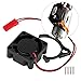 QANYEGN 540 550 RC Motor Heatsink, Motor Engine Heatsink, Engine Cooling Fin Heatsink with Fan 25x25MM/30x30MM 5V for RC 1:10 Motor (25 * 25MM5V)