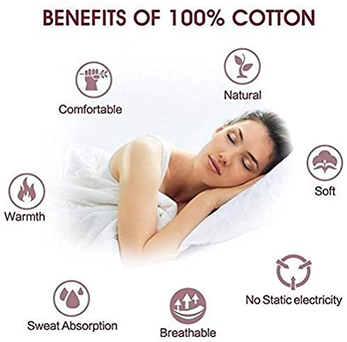 Whitecottonworld Pillowcase Set Of 2 King/Cal-King 20X40 Inch 600-Tc Sateen Weave Pure Egyptian Cotton Envelope Closure Pillow Cover, Cool & Breathable Bed Pillow Cover, White #TOP4