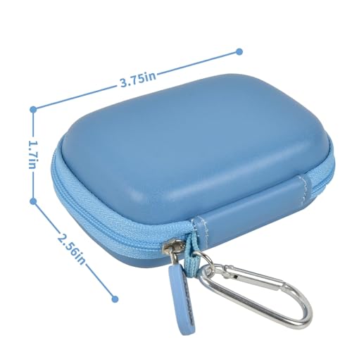 Image of ANKHOH Carrying Case for Crucial X10 /X9 Pro 4TB /2TB /1TB Portable SSD USB-C | Hard EVA Shell, USB-C Cable Storage, Compact Travel Organizer, Case Only, For Photographers Office Users & Gamers, Sea Blue