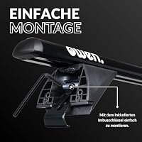 Owen 3.0 Auto Dachträger für geschlossene Reling 120cm Schwarz – Ansicht 7