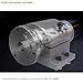 RATTMMOTOR Motor Lathe Chuck Spindle Assemblies, K11-160mm 3 Jaw Lathe Chuck with 750W 110V Adjustable Speed Brushless Servo Motor+Driver, Through Hole 45mm for Polishing/Woodworking Lathe Machine