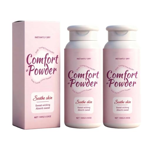 Comfort Mildly Powder - Talc Free Anti Chafe Body Sweat Control & Foot Dusting Powder Deodorant to Control Inner Thigh Chafing, Private Areas & Chafing Relief for Women (1)