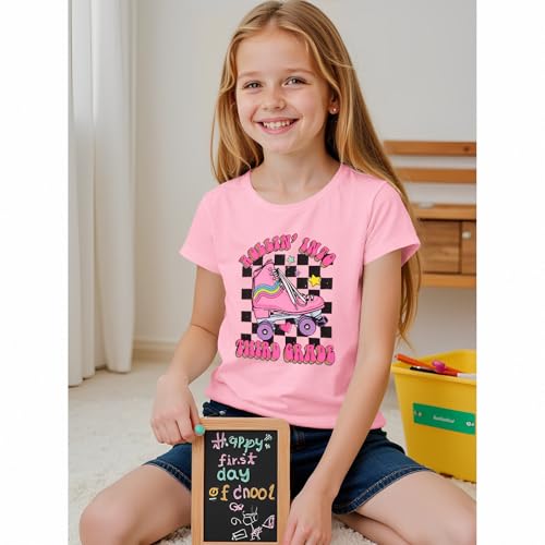 First Day of School Outfit for Girl Rollin Into First Second Third Grade Shirt 1st 2nd 3rd Back to School T-Shirt Top2