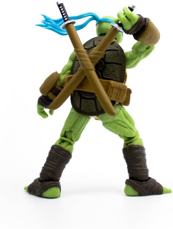 Teenage Mutant Ninja Turtles BST AXN Leonardo IDW Inspired Comic Heroes 5-inch Action Figure image 3