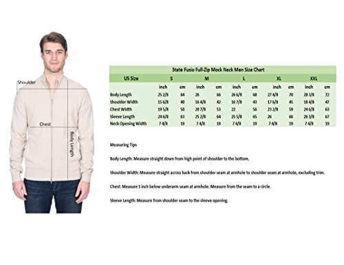 State Fusio Merino Wool Zip Up Cardigan - Long Sleeve Sweater For Men Made With Merino Wool & Sourced From Inner Mongolia Goats - Soft, Lightweight & Versatile Mens Sweater (Black Out, Medium) #TOP3