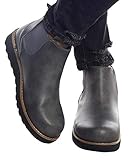 Leif Nelson Herren Schuhe Klassische Stiefel Freizeitschuhe Boots Elegante Winterschuhe Männer Sneakers LN159; 44, Anthrazit