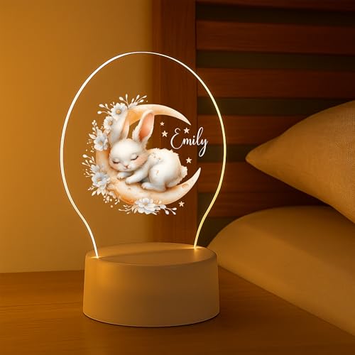 Image of PRINT BHARAT Acrylic Customized Name LED Lamp Personalized Night Light with Name Custom Gift for Birthday Anniversary Home Decor for Men Birthday Gift Kids Friend Return Gift Kids Birthday (Design 2)