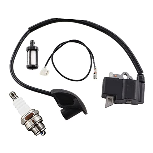 MCHNIC Kit de Bobine d'allumage pour Débroussailleuse STIHL FS120 FS120R FS200 FS200R FS250 FS250R FS300 FS350 FR350 FR450 FR480 FR480C BT120 BT120C BT121...