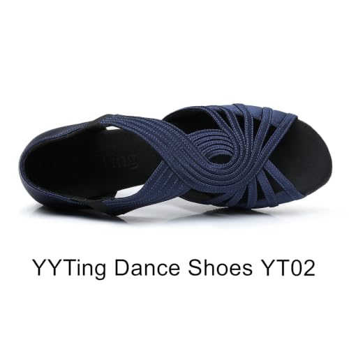 Image of Ballroom Dance Shoes Women Latin Salsa Practice Dancer Shoes 2.5'' Heels YT02
