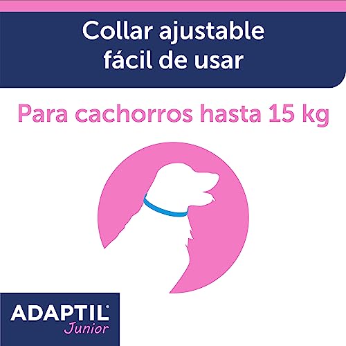 Adaptil Junior - Antistress für Welpen - Anpassung an Zuhause, Lernen, Bildung, Lloros, allein stehend - Halsband für Welpen