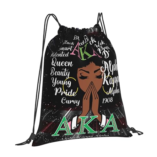 Sorority Multifunctional Drawstring Bags Backpack Large Sport Gym Travel Backpack for Men Women Hiking Daypack, Style-12