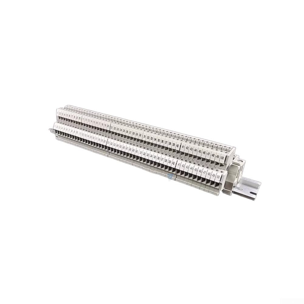 Zwei-Ein-Zwei-Aus Schraubklemmenblock für DIN-Schiene - 500V, 24A, PA66, CE/CQC-zertifiziert, für elektrische Verteilungen(50P)