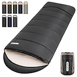 AIFLYCY 寝袋 シュラフ 封筒型 軽量 冬用 夏用【足元に二重保温・230T防水】オールシーズン 1.8Kg 1.0Kg 2.2Kg 1.4Kg コンパクト 快適温度-15℃-25℃ 簡単収納 軽量 中綿 登山 車中泊 防災用 アウトドア キャンプ 丸洗い可能 春夏秋冬の使用可能 収納袋付き