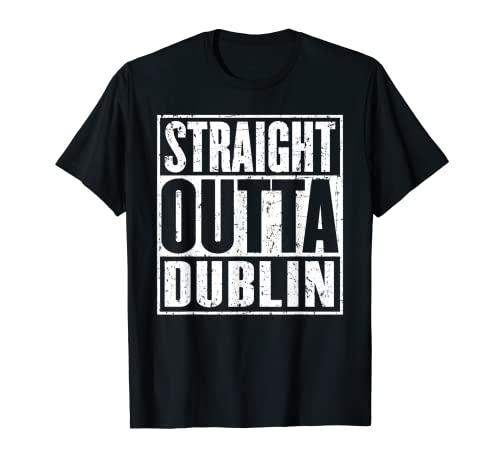 Straight Outta Dublin Vintage effet vieilli T-Shirt