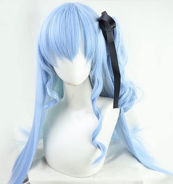 ロングストレート Vtuber wig Nijisanji Vtuber Shu Yamino Long Double Tail Cosplay Wig – lemailwigs