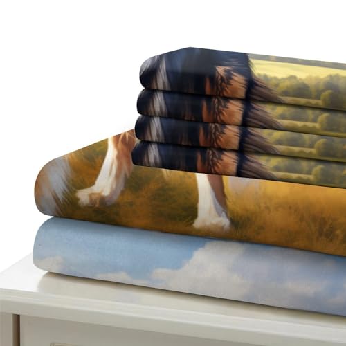 Housse de couette 200x200 Sheltie anti-plis et facile à laver - 6