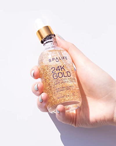 Spalife Nourishing Anti-Aging Gold & Silver Serums (Anti-Aging 24K Gold & Collagen) 110 Ml(3.7 Oz) #TOP4
