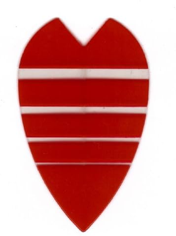 25 Sets #3151 AmeriThon Red/Clear Bands Dart Flights