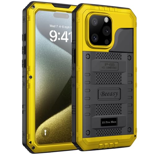 Coque Étanche pour iPhone 15 Pro Max Beeasy : évitez l'eau et la poussière de chantier