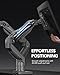 HUANUO Dual Monitor Stand, Fully Adjustable Monitor Desk Mount for 13–32″ Computer Screens, Full Motion VESA 75x75/100x100 with C-Clamp & Grommet Base, Each Arm Holds 4.4 to 19.8 lbs -Grey
