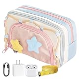 xowwyue Federmäppchen Für Schule | Fünfpunktstern Schreibwarenorganizer | Must-Haves Stiftemäppchen Großes Fassungsvermögen Organisation - Für Kunst Zeichnen Reisen Schule Unterricht Schülerinnen