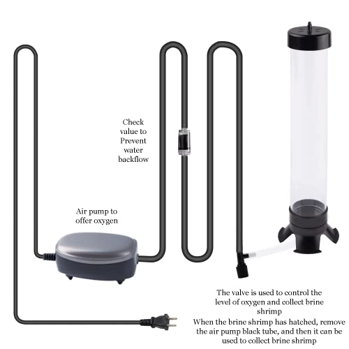 Brine Shrimp Hatchery Kits brine Shrimp Eggs Incubator Hatchery brine Shrimp Eggs Incubator Artemia Hatchery with Silver… - Image 5