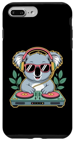 Koala Dj Tocadiscos Fiesta Dj Audífonos Carcasa para iPhone 7 Plus/8 Plus