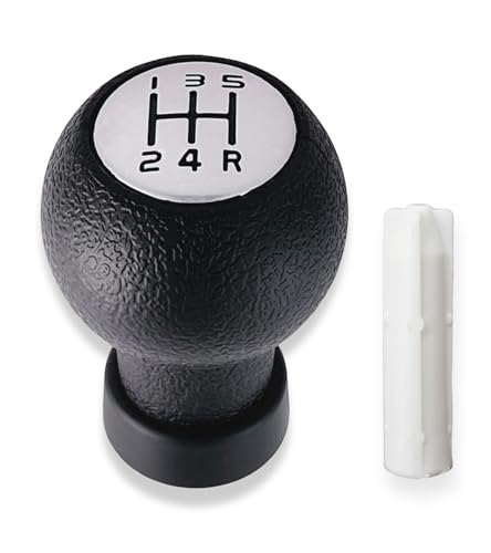 1neiSmartech Kit Pomello 5 marce e Cono Adattatore Compatibile con Suzuki Swift 2005-2010, Suzuki ALTO 2009-2014, Fiat Sedici 2005-2013, Codice OEM 28113M75J21-GJL, per Leva Cambio T Model