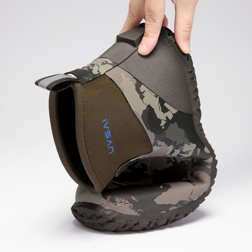 Image of Men's Waterproof 5.3-inch Ankle High Garden Shoes Rain Boots Slip-On Footwear for Gardening Farming Lawn Care Yard Work