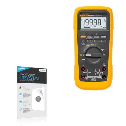 BoxWave Screen Protector Compatible With Fluke Fluke 87V MAX - ClearTouch Crystal (2-Pack), HD Film Skin - Shields From Scratches