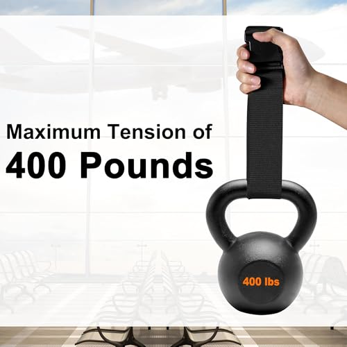 Image of 4 Pack Luggage Straps & Luggage Tags, Luggage Straps for Suitcases [TSA Approved] [Adjustable Suitcase Belt] Suitcase Straps with Tags (Black)