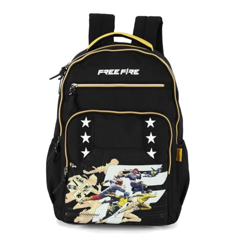 Mochila Costas Masculina Free Fire Preto Luxcel Ms49784ff