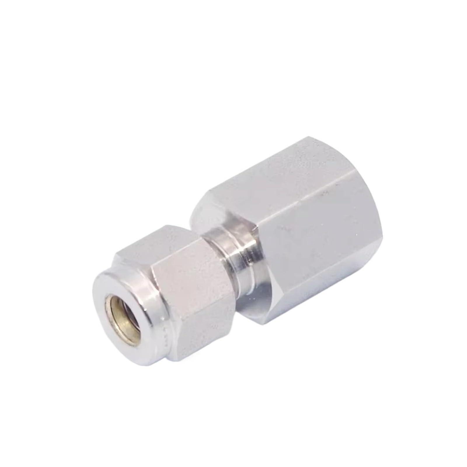 Conector para casquillos de ajuste de tubo hembra diseñado para montajes neumaticos estancos