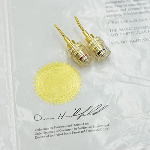 Arklove Adaptador Banana 4mm Hembra a Pin 2mm 2 Pack miniatura 2