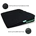 IHEALTHCOMFORT ( 16x13.7 inches Wedge Seat Cushion for Car and Truck,Portable Memory Foam Seat Cushion for Tailbone Stress Back Pain Relief
