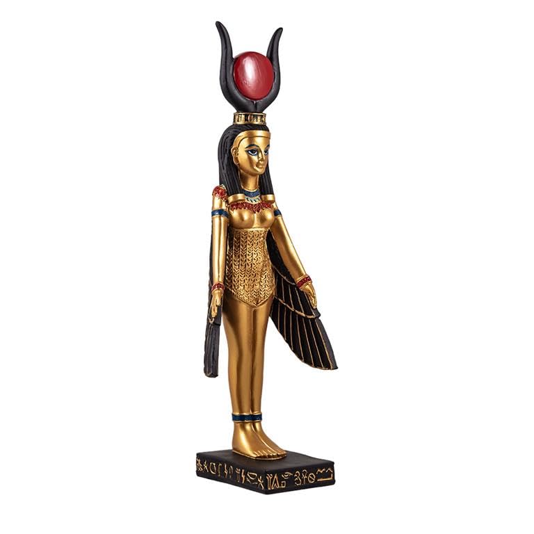 Figurine Isis déesse égyptienne résine peinte main pour décoration fade