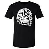 500 LEVEL Sam Hauser Shirt (Cotton, Small, Black) - Sam Hauser Boston Basketball WHT