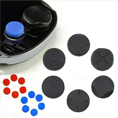 6Pcs Black Silicone Thumb Stick Grips Caps Analog Thumbstick Joystick Cap for PlayStation Vita Cases and Storage for PS Vita PSV 2000 PSV 1000