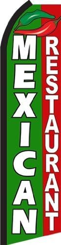 MEXICAN RESTAURANT X-Large Swooper Flag