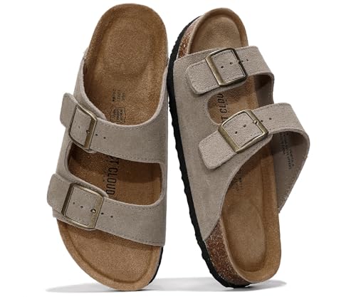 Project Cloud 100% Genuine Leather Flat Sandals For Women...