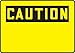Accuform MRBH606VA Aluminum Safety Sign, Legend"Caution (Blank)", 10" Length x 14" Width, Black on Yellow