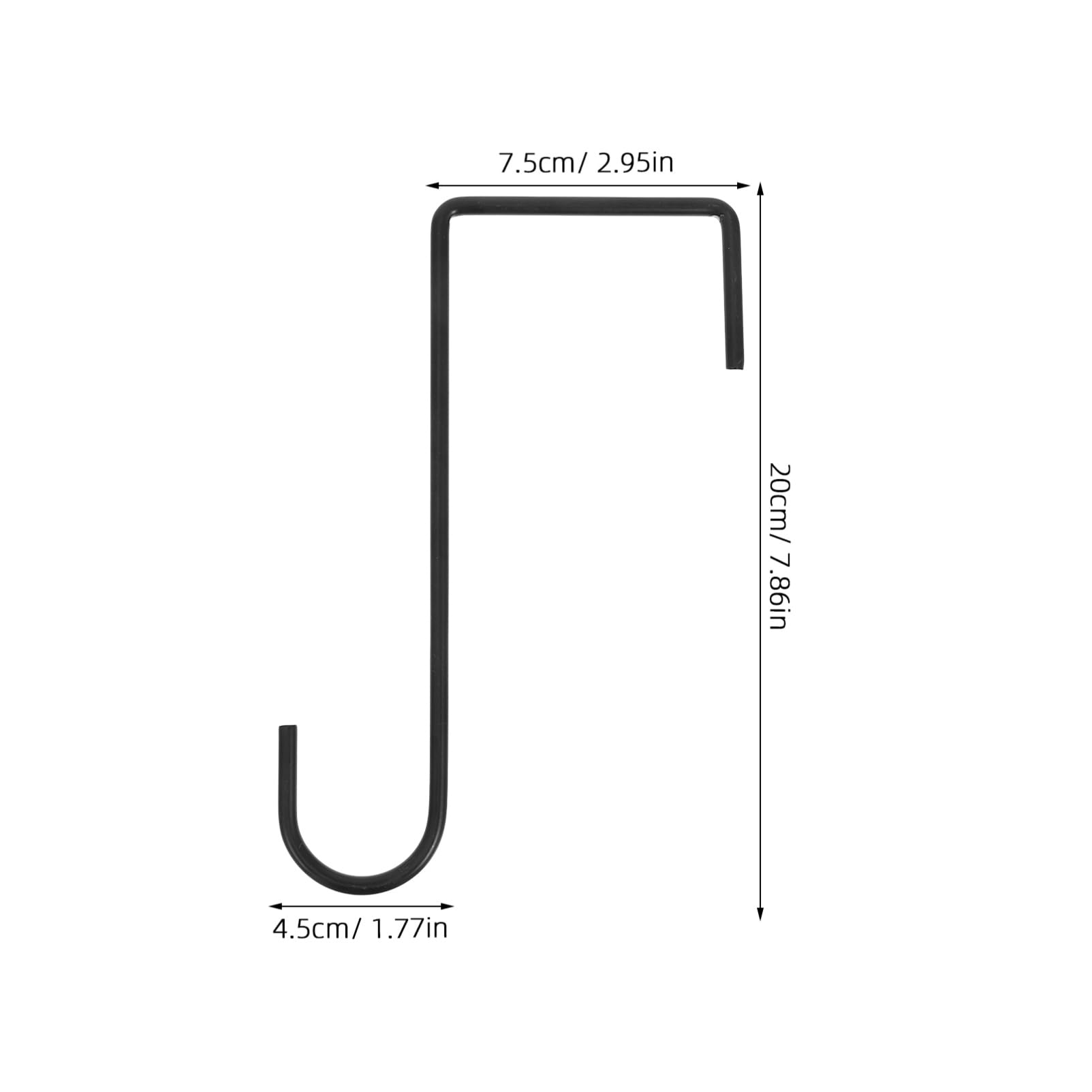 ibasenice 8pcs Vinyl Fence Hooks for Hanging Plants Bird Feeders and Outdoor Decor Durable Garden Hangers Weatherproof Design for Organizing Outdoor Space