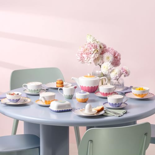 Tasse à café en porcelaine compatible lave-vaisselle Fleur