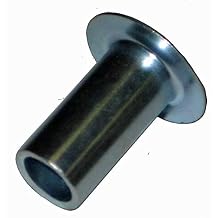 5/32" x 1/4" DF11-8-ST Steel Semi-Tubular Rivet with a 5/16" Diameter Oval Head - Zinc Finish Pack of 100