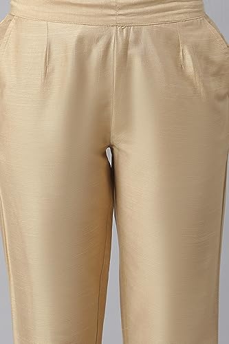 Image of Aurelia Women High Rise Strechable Trouser | Straight Ankle Length Trouser | Pants