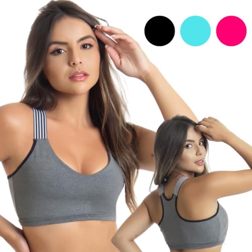 Kit 3 Top Fitness Fashion/Para Academia Frente Dupla (GG)